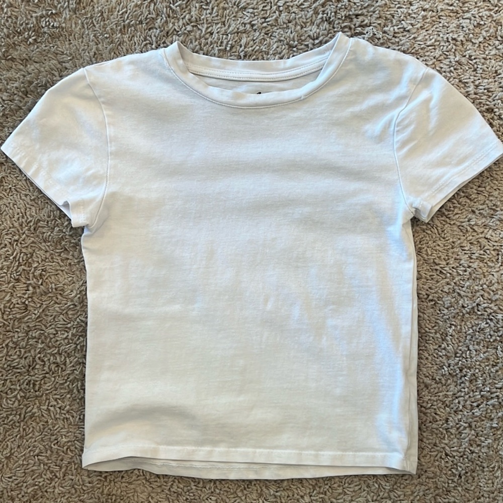 White Baby Tee